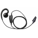Magnum EHS-B1W-K1 Braided Swivel Earpiece, Mic - Kenwood