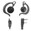 Magnum ESL-1W-K Swivel Ear Speaker, Mic - Kenwood 2-Pin