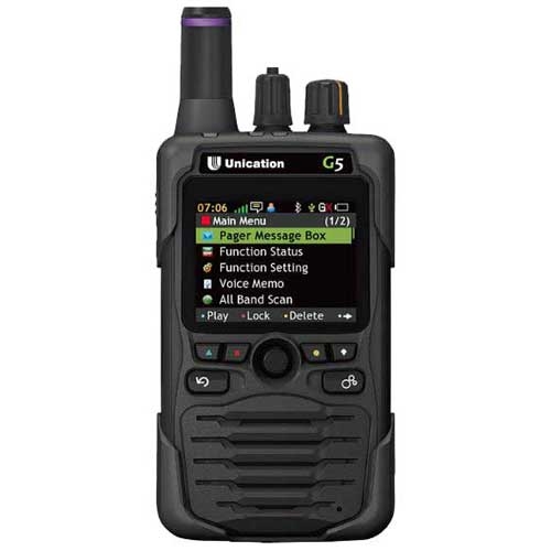 Unication G5 G5B64BF-SXUDEN UHF 450-520 MHz, 700/800 MHz P25 Pager