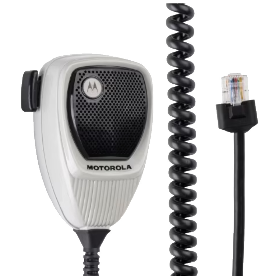 Motorola HMN1056 Compact Palm Mic, Coiled Cord - CDM, CM200