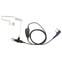 Magnum MAT-B1W-K Braided Earpiece, Tube, Mic - Kenwood 2 Pin