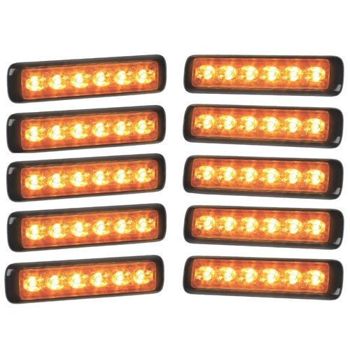 Federal Signal MPS61U-A MicroPulse Ultra Amber - 10 Pack