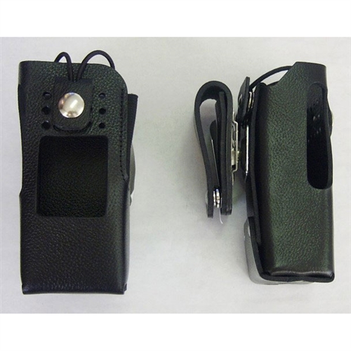 AWE MR8100-3BW Leather Case, Swivel - Motorola HT1250