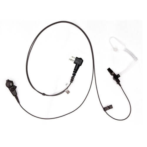 Motorola PMLN6536 Black 2-Wire Earpiece, Mic, PTT, Tube - CP100d