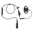 Motorola PMLN6757 Black D Style Earpiece, Mic- XPR 3300e/3500e