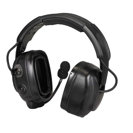Motorola PMLN7464 Dual Muff Headband Headset, PTT - XPR 3300e/3500e
