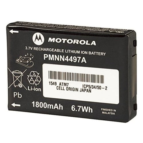 Motorola PMNN4497 1800 mAh Li-ion Battery - CLS1410,  CLS1010, VL50