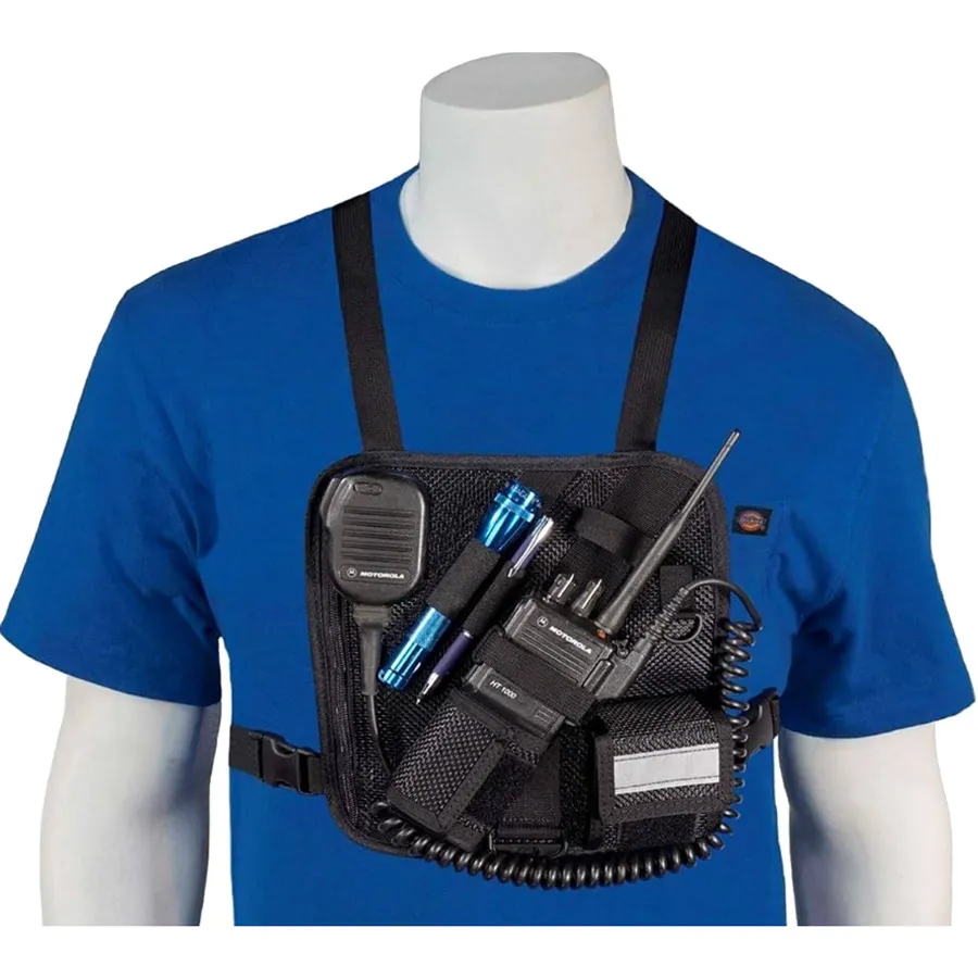 CMA RCH-201M Black Radio Chest Harness - Mesh Back
