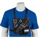 CMA RCH-201M Black Radio Chest Harness - Mesh Back
