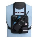 CMA RCH-201S Black Radio Chest Harness - Solid Back