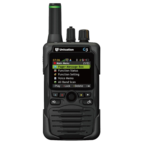 Unication G3 VHF/UHF 400-470 MHz Dual Band P25 Digital Voice Pager