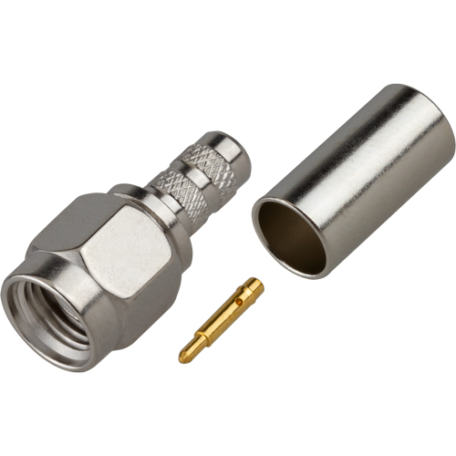 RFI RSA-3000-C SMA Male Crimp Connector - RG58, LMR195