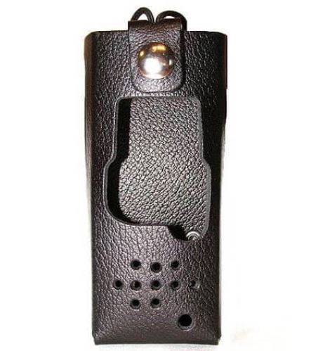 AWE MR8400-2BS Leather Case, Swivel Clip - Motorola DTR 410, 550, 650