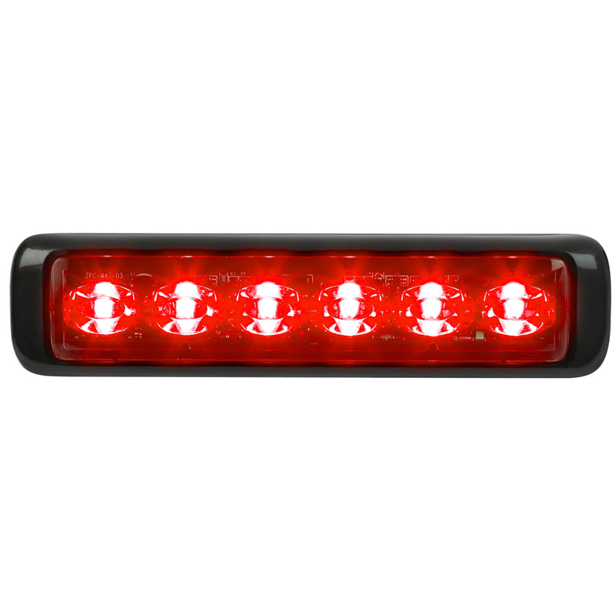 Federal Signal MPS602U-RR 6 LED Lighthead Red/Red Lens