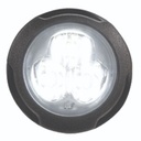 Federal Signal 416300-W Single Color, White, 3-LED Light, Clear Lens, Flush Mount