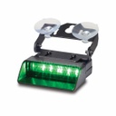 Federal Signal XSM1-WAG-US XStream Single Head 18 LED Wired Interior Warning Light - White/Amber/Green