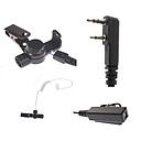 Impact P1W 1-Wire Surveillance Kit, PTT, Mic - Kenwood