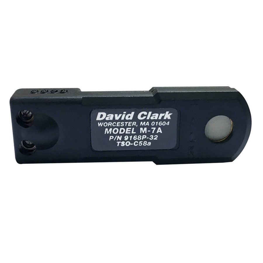 David Clark 09168P-33 Model M-7A Amplified Electret Headset Microphone