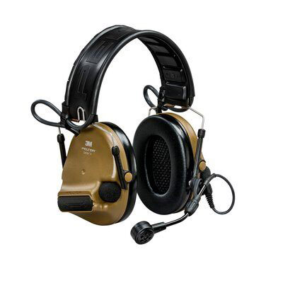 3M Peltor MT20H682FB-09N CYS ComTac VI NIB Headband + ARC Hearing Defender Headset - Brown