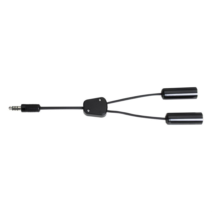 David Clark 18253G-06 Black Plug Adapter to U-174/U