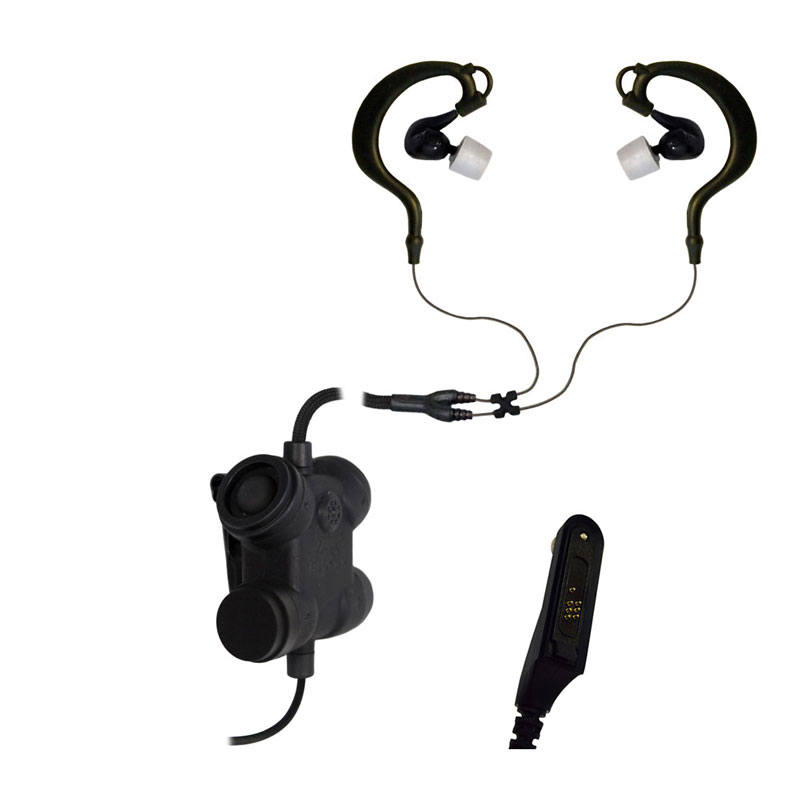 Silynx CFX2ITEB-22 Clarus FX2 Dual In-Ear Tactical Headset - BK KNG-P150