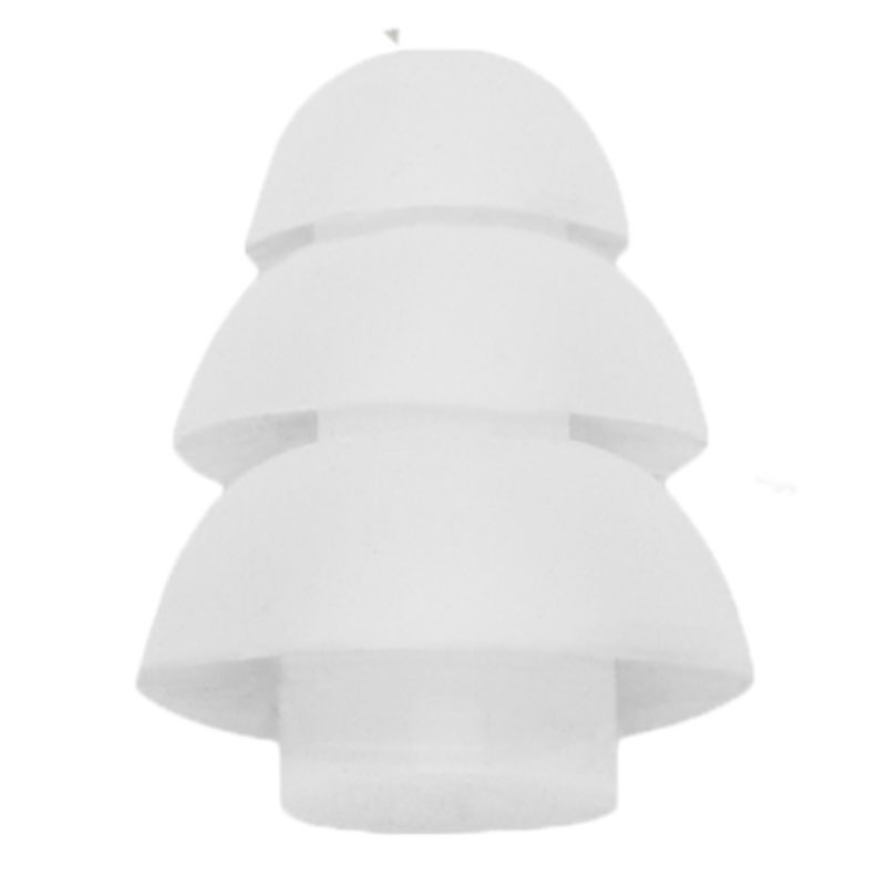 Magnum ET3 Clear Triple Layer Ear Tip for Acoustic Tubes - 10 Pack