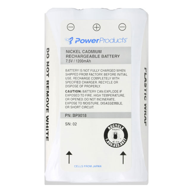 Power Products BP9018 1200 mAh NiCD Battery - Motorola SP50