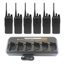 Motorola AAH87YDC9JA2AN CP100d UHF Six Pack, Charger