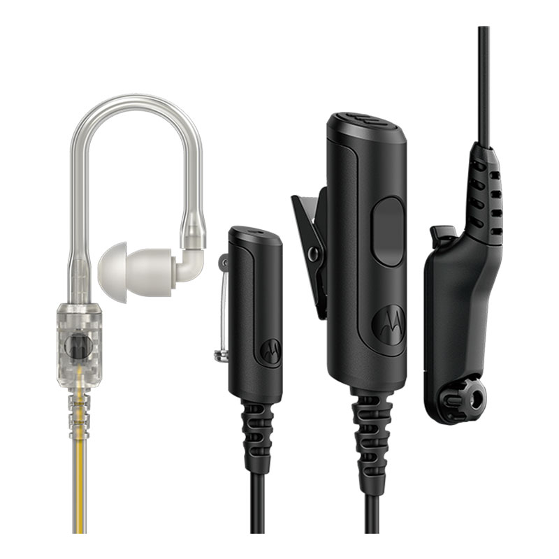 Motorola PMLN8084 3-Wire Earpiece, PTT, Mic, Acoustic Tube - MOTOTRBO Ion