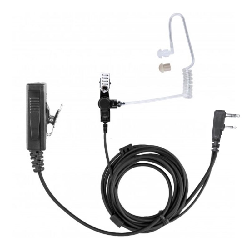 Magnum MAT-2W 2-Wire Surveillance Earpiece, Tube - Kenwood, Relm, Maxon