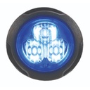 Federal Signal 416300-B Single Color, Blue, 3-LED, Clear Lens, Flush Mount