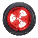 Federal Signal 416300-R Single Color, Red, 3-LED, Clear Lens, Flush Mount