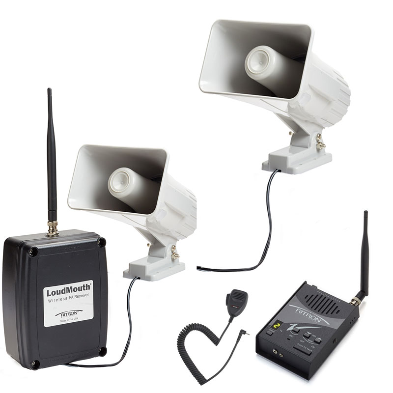 Ritron LoudMouth License-Free Wireless Public Address System