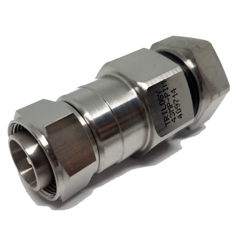 Trilogy 43MP01250-PIM 4.3-10 Type, Male Connector for 1/2″ Plenum, PIM Rated