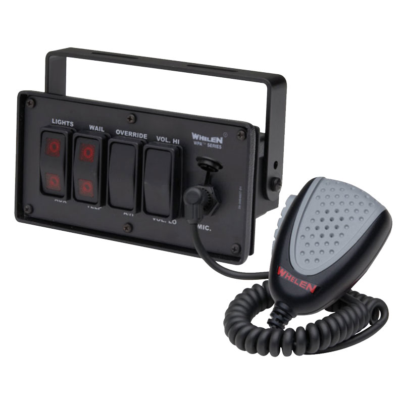 Whelen WPA3BM Marine, Motorcycle Control Head, Waterproof Switches, Mic