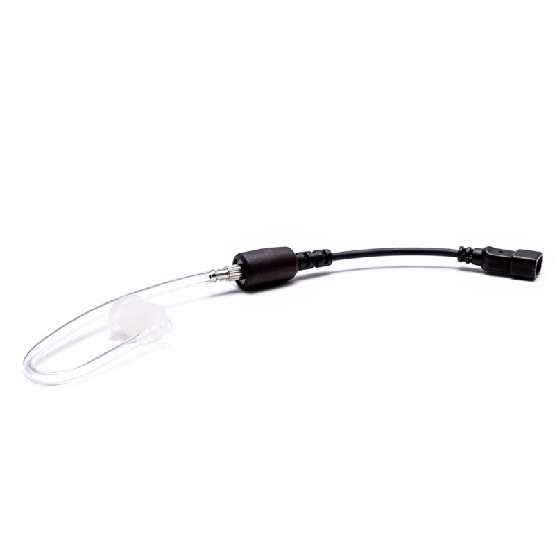 Impact AT-4 High Output Tubular-Style Transducer, Clear Acoustic Tube, Earbud - Snaptight Gold Series