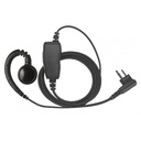 Magnum EHS-1W-M Swivel Earpiece, In-line Mic - Motorola BPR, CP100d, CP200d