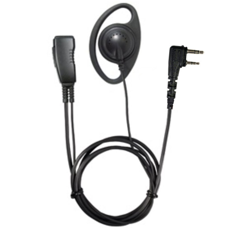 Pryme LMC-1DR30 D-Ring Earpiece, Mic - Icom IP100H, IP501H