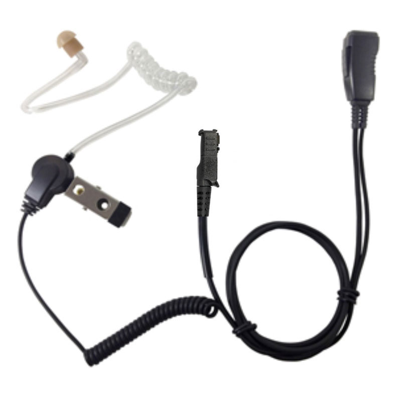 Pryme LMC-1AT-M11 Covert Ear Tube, Lapel Mic - Motorola XPR 3300e, XPR 3500e