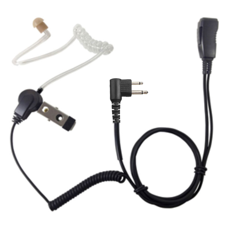 Pryme LMC-1AT-03 Covert Ear Tube, Lapel Mic - Motorola CP100d, BPR40