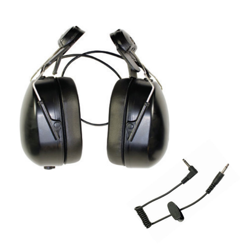 Pryme HBB-EM-LO-HMB Listen-Only Helmet Mount Headset, 3.5mm RSM Cable