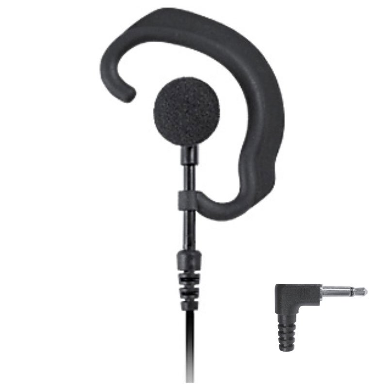 Pryme EH-389SC Receive-only Earhook , 15 inch, 3.5mm Coiled
