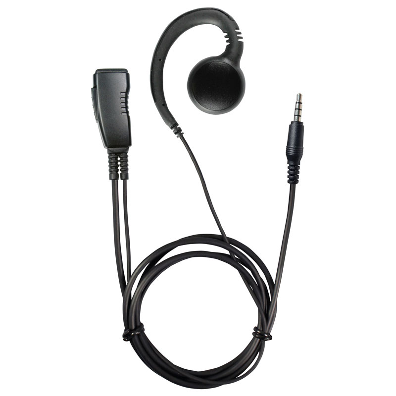Pryme LMC-1GH99-AT Swivel Earpiece, Lapel Mic - Apple