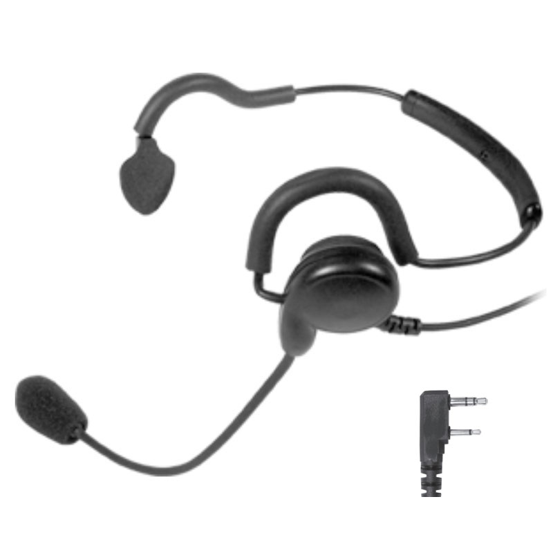 Pryme SPM-1401 Single Ear Headset, Boom Mic - Kenwood 2-Pin