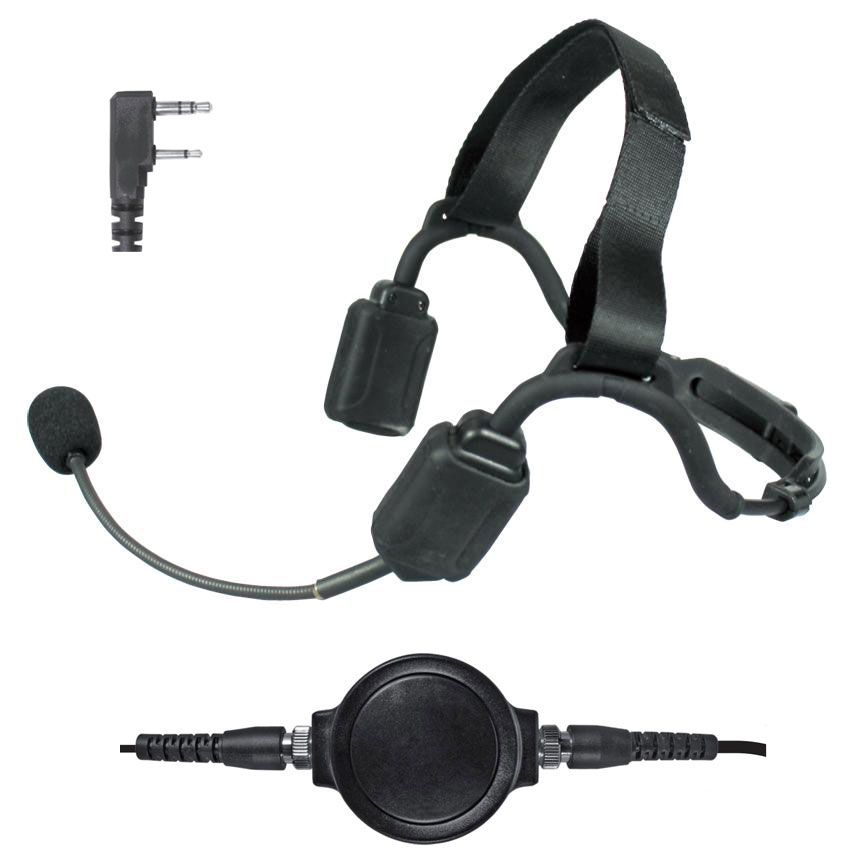 Pryme NBP-BH01 Bone Conduction Headset, Boom Mic - Kenwood 2-Pin