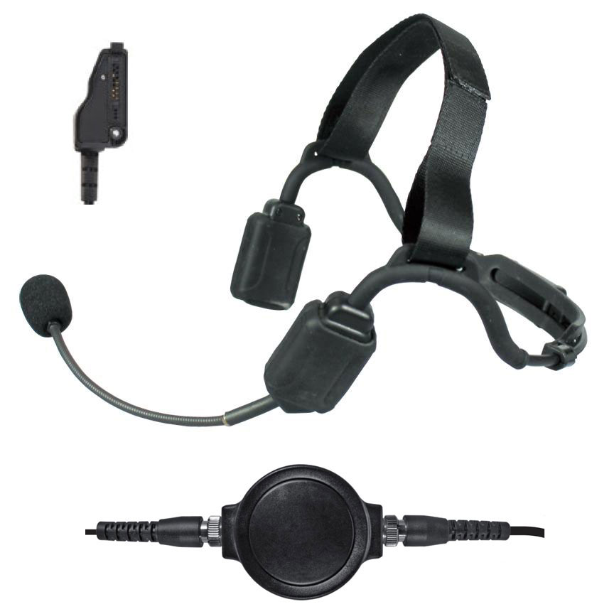 Pryme NBP-BH-M11 Bone Conduction Headset, Boom Mic - Motorola XPR 3000e