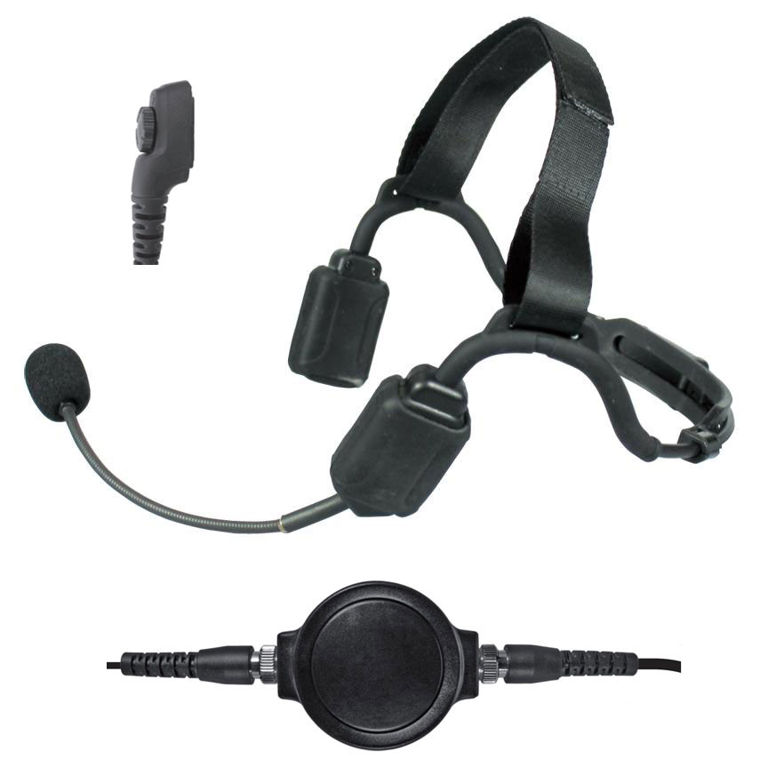 Pryme NBP-BH55 Bone Conduction Headset, Boom Mic - Hytera PD700, HDP100, HDP150