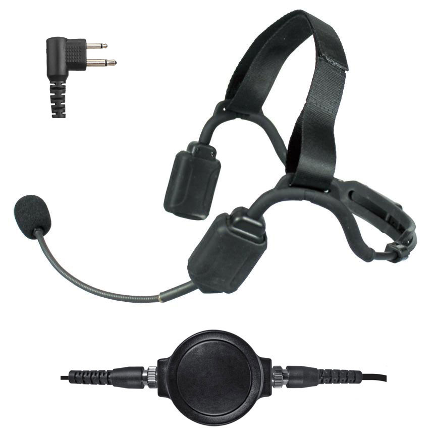 Pryme NBP-BH03 Bone Conduction Headset, Boom Mic - Motorola CP100d, CP200d