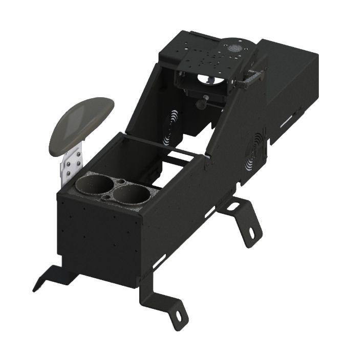 Gamber-Johnson 7170-0784-01 Console, Cup Holder, Armrest Kit - Chevy Silverado/GMC Sierra 1500 
