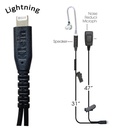 Klein Victory 2-Wire Covert PoC Earpiece - Apple Lightning